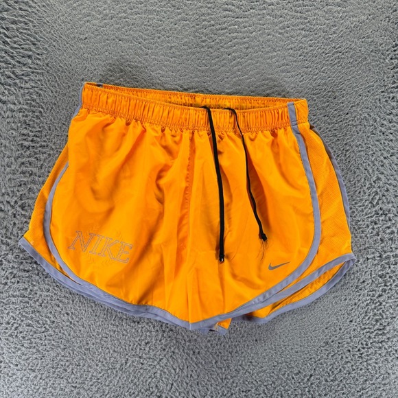 Nike Pants - Nike Dri-Fit Shorts Womens L Yellow Athletic Activewear Running Performance Gym